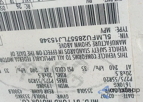 2007 Lincoln Navigator Ultimate z USA, uszkodzony, nr VIN 5LMFU28557LJ15348